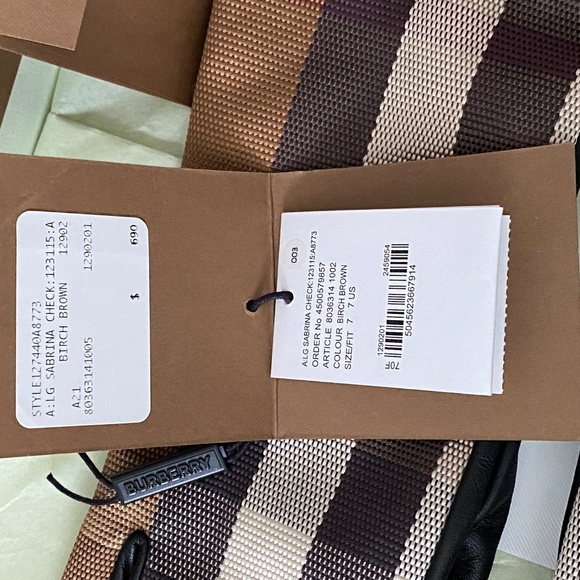 Burberry Sabrina Gloves Birch Brown - Picture 8 of 9